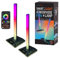ONLAMP Barre LED Gaming avec Support Casque, Synchronisation Sonore & Touch Controll Ultra Pratique, Effets RGB Dynamiques, Idéal pour Bureau & Setup Gamer & Streaming