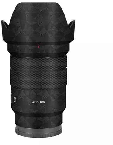 Autocollant anti-rayures pour objectif d'appareil photo Sony E PZ 18-105 mm F4 G OSS 4/18-105 4 (triangle noir)