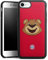 Holz Case kompatibel mit Apple iPhone 8 Walnuss Handyhülle Echtholz Hülle FC Bayern München Maskottchen Bernie