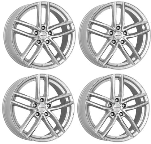 4x Dezent Felgen TR silver 6.5Jx16 ET40 5x100 kompatibel mit Volkswagen Beetle Bora Fox Golf Polo Vento Polo Taigo T-Cross
