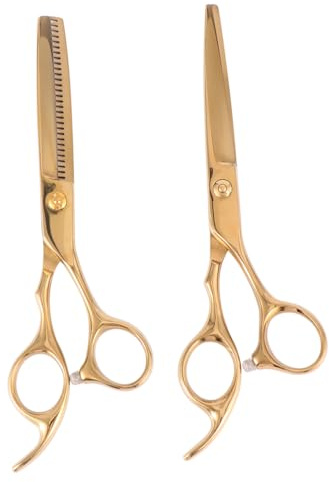 SAFIGLE 2 Stück Friseurscheren aus Edelstahl Rostfrei Angenehm zu Verwenden für Friseursalon und Täglichen Gebrauch