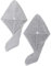 PACKOVE 2 Stück Trockene Haarhaube Duschhaube Hut zum Haartrocknen trockenes Haar schnell trocknendes Haartuch Duschhaube für lange Haare Haartrockenhaube Dusche Polyester (Polyester) Grau