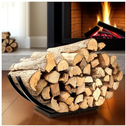 Portalegna da ardere per esterni, resistente, per caminetto, legna da ardere, 80 x 38 x 20 cm, per un uso efficiente in interni ed esterni.