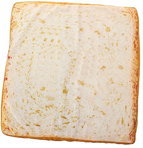 Milisten Leichtes Toastbrot Kissen aus Elastischem Schwamm Warmes Katzen und Hundeschlafkissen Weiche Brotscheibenmatratze für Zimmer und Auto