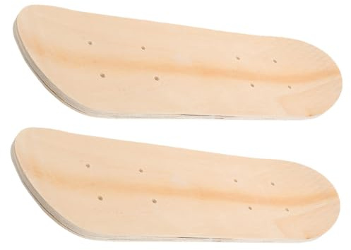 HANABASS Selbstgemacht Skateboard Decks zum Selbstbemalen aus Ahornholz 2 Stück 60cm lang Beidseitig Nutzbar und Geschenk für Kinder für Besondere Anlässe