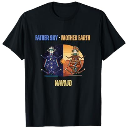 Navajo Vater Himmel Mutter Erde Symbole Tribal T-Shirt