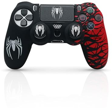 UtmostXP Funda de Silicona para Mando Original PS4 (Rojo)
