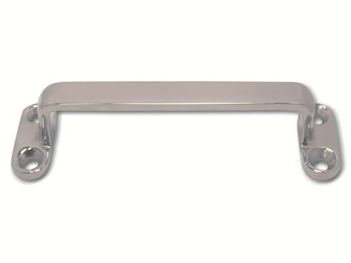 Griff aus Flachmaterial, poliert, 152mm, 32mm, Edelstahl A2 AISI 304