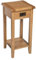 Hallowood Furniture Monchique Oak Tall Console Table with Drawer & Shelf, Wooden Console Table, Telephone Table, Narrow Console Tables for Hallway Slim, Side Table for Living Room