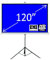 120 tripod projection projector screen 16:9 Matt White