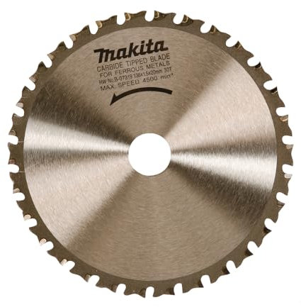 Makita 07325 Metal Circular Saw Blade 136 mm Diameter 50 Teeth e.g. Portable Circular Saw BCS550