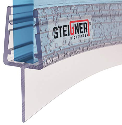 STEIGNER Duschdichtung UK10 Gebogen 120 cm 1 Stk, Glas 6-8 mm, Transparent