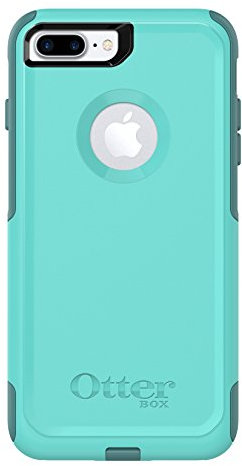 OtterBox Commuter Series Case for iPhone 8 Plus & iPhone 7 Plus (ONLY) - Retail Packaging - Aqua Mint Way (Aqua Mint/Mountain Range Green)