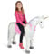Pink Papaya Plüschpferd XXL 105cm Einhorn - Lissy, das riesige Pferd zum Reiten, tolles Stehpferd XXL, bis 100kg, Spielpferd Einhorn XXL zum Draufsitzen - EIN Kindertraum für Mädchen!