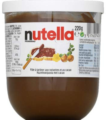 Nutella - Masa para untar con avellanas y cacao - El tarro de 220 g