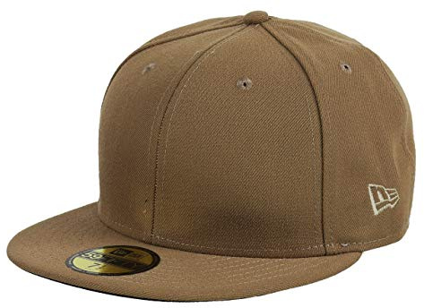 New Era Blank Dark Beige 59Fifty Basecap - 7 1/2-60cm (XL)
