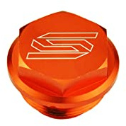 SCAR Bremszylinder deckel HINTEN kompatibel mit KTM SX SXF EXC TPI EXCF SMR 125 150 250 300 350 450 04-26 - Orange