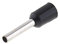 SeKi Anderendhülsen iso. 1,5mm², schwarz, 100 Stk. Aderendhülse
