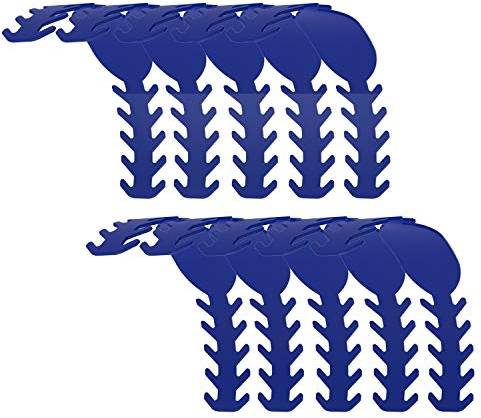 10x Elastische Maskenhalterung für Mundschutz -Comfort- Verstellbare Maskenhaken wiederverwendbar Halterung Bandverlängerung für Atemschutzmasken Mask Extender (10x Blau)