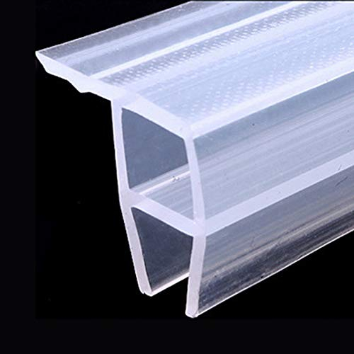 ZHXQ Tira de Sellado para Mampara de Ducha,Sello para Puerta de Ducha,Plástico Mampara Ducha,Tiras para Puerta de Ducha,Junta de Goma Hidrófugovidrio de 4-6 mm hasta 16 mm,Transparente