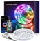 LED Strip Lights 10M, RGB Color Changing Led Light with IR Remote, Flexible Music Sync Led Light Strips, Ideal for Bedroom Home Bar Party Wedding(1 Roll of 10M)