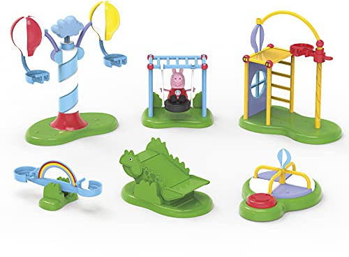Peppa Pig Peppa’s Adventures Peppas Ballonpark Vorschulspielzeug, mit 6 Accessoires und Peppa Wutz Figur, ab 3 Jahren, F2399, Multi