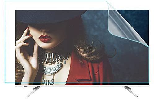 XRRX Anti Scratch TV Film for 32-75 Inch Anti Glare Screen Protector Filter/Anti-UV/Frosted Film 4-Sided Ring Glue Installation / 70in 1538x869mm