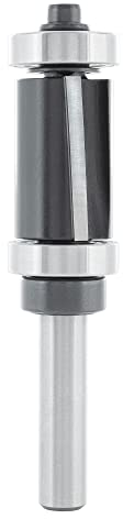 ENT 13472 Bündigfräser mit Achswinkel HW, Schaft (S) 8 mm, Durchmesser (D) 18 mm, NL 25,4 mm, SL 32 mm, mit 2 Kugellager