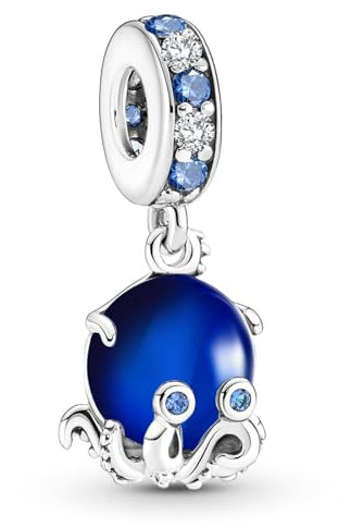 Annmors Ocean Cute Octopus Charm Armbänder for Bracelets 925 Sterling Silver Beads für Europäische Armbänder und Halsketten,Christmas Schmuck Geschenk für Damen Herren