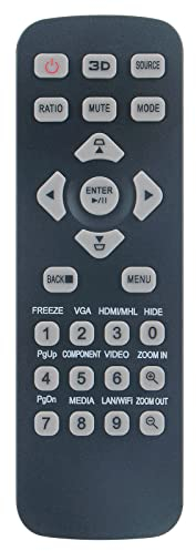 VINABTY Neu J-25021 Projectors Fernbedienung Ersatz T-2501 ErsatzFernbedienung für ACER Projector J-25021 T-2501 PE-W45 F25W X1123H X1223H Remote Controller