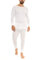Heat Stoke®️ Men's Thermal Long Sleeves T-Shirt Long Johns Trouser Warm Base layer Black Charcoal S,M,L,XL,XXL (SINGAL SET WHITE, M)