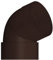 4Home&Garden | Einzelteile Dachrinnensystem 60 mm Typ250 Fallrohr DN 60 | Halbrundrinne Kunststoff PVC Braun | Verbinder Stutzen Rinnenhalter