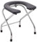 Sharplace Klappbarer Toilettensitz für Senioren, Toilettenstuhl, tragbar, multifunktional, für Senioren, hockender Toilettenhocker, Stuhl für Badezimmer, Höhe 40 cm
