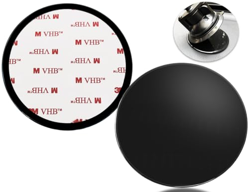 2 discos de montaje adhesivos de 80 mm para salpicadero, disco de montaje universal con ventosa de 3.15 pulgadas para montaje en parabrisas, GPS, tablet, base de soporte de teléfono de coche con