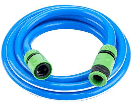 Tuyau d'arrosage de qualité alimentaire de 10 m avec kit de raccordement pour eau potable, caravane, camping-car, camping-car, diamètre extérieur 12 mm x 16 mm