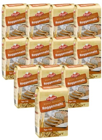 BIELMEIER KÜCHENMEISTER Mehl Roggenmehl Type 1150 12 Stück á 1kg Das hochwertige Getreide stammt von Landwirten aus der Region