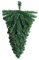 45cm Upside Down DIY Christmas Tree Wall Mounted Indoor Green PVC Decoration Artificial Hanging Pine Tree for Holiday Christmas Decoration (Green)