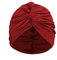 Cuffia da nuoto da donna, con turbante, protezione per le orecchie, antiscivolo, da nuoto, per ragazze, in nylon rosso