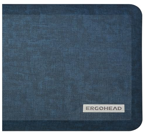 ergohead Rutschfeste 2,2 cm Anti-Ermüdungs-Küchen-Bodenmatte, ergonomischer Komfort-Stehmatte, wasserdichter Küchenläufer für Zuhause, Küche, Büro, Wäsche, Garage (Marineblau, 43,9 x 152,4 x 2,2 cm)