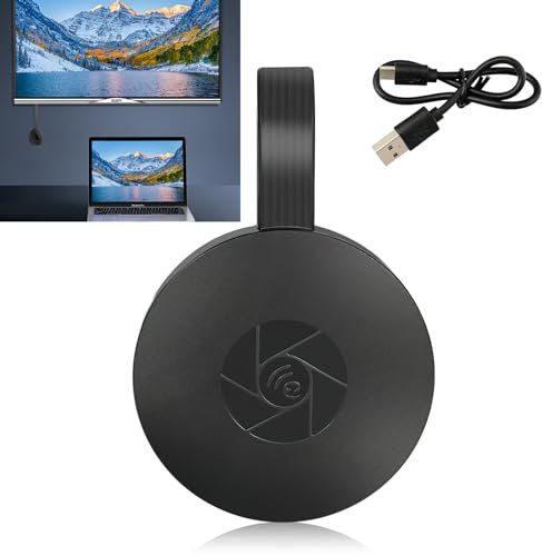 4K Wireless HDMI Display Adapter, Ultra HD WIFI Streaming Dongle, Screen Sharing Media Player with Miracast/DLNA/Airplay, Portable Dongle Mirroring Screen from Phone to HDTV, Monitor & Projector