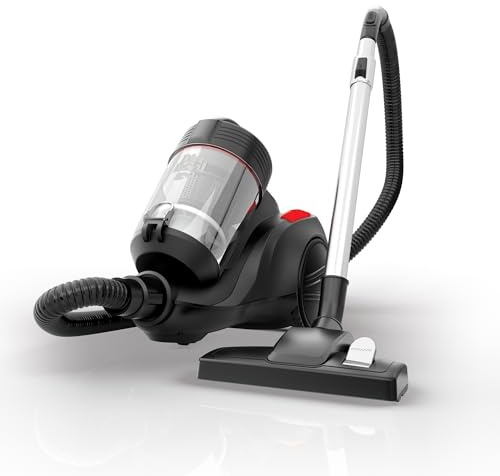 Dirt Devil Bagless Canister Vacuum Cleaner with Cord Rewind