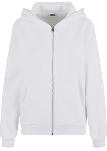 Urban Classics Ladies Fluffy Zip Hoody Donna Felpa Jogging Nero Regular