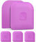 Pan Scraper - CLUEAPOP 5 Pcs Plastic Scraper Tool Set - Dish Scraper for Cast Iron - Non Scratch for Pot Cleaning Scraper - Non-Slip High Heat Resistant Kitchen Scraper Tool