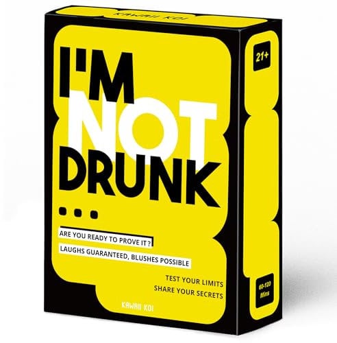I'M NOT DRUNK - Party Drinking Game For Game Nights - 21st Birthday Gift & Bachelorette Party Game With 55 Amusing Cards - Hilarious Unforgettable Drinking Card Game - Get The Party Started