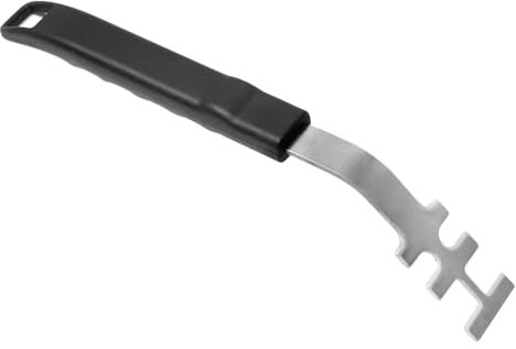 OLAMO Cooking Grill Grate Lifter,Durable Stainless Steel Grill Grate Lifter Tool for Big Green Color Egg,Kamado Joe,Primo,Weber,Grate Lifters with Protective Cover for Moving Hot Grate.