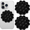 GEEHUA 2PCS Silikon Handy Saugnapf, Handy Saugnapf Halterung Saugnapf Handyhülle Telefonhalterung Selbstklebender Telefonunterstützung rutschfeste Spiegel Handyhalter (schwarz)