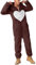 2024 Pigiama Intero Unisex Adulti Cappuccio Peluche con Cerniera Tuta da Uomo Morbida Tuta da Notte con Cappuccio in Pile per Coppie in Peluche Termico Tuta Intera Abbigliamento da Casa Donna Pigiami