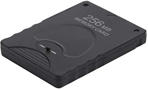 Rankomu Memory Card Game Memory Card, 256MB Memory Card for PS2 PlayStation 2, Game Data Console Storage, Black