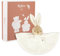 KALOO - Doudou Rond en Forme de Lapin - Crème - Style Vichy - Taille 24 cm - Peluche Douce et Moelleuse pour Bébé - Compagnon Tendre Dès la Naissance - Idéal Cadeau de Naissance - K214019