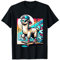 Lama Mit Skateboard Und Coolen Sonnenbrillen T-Shirt